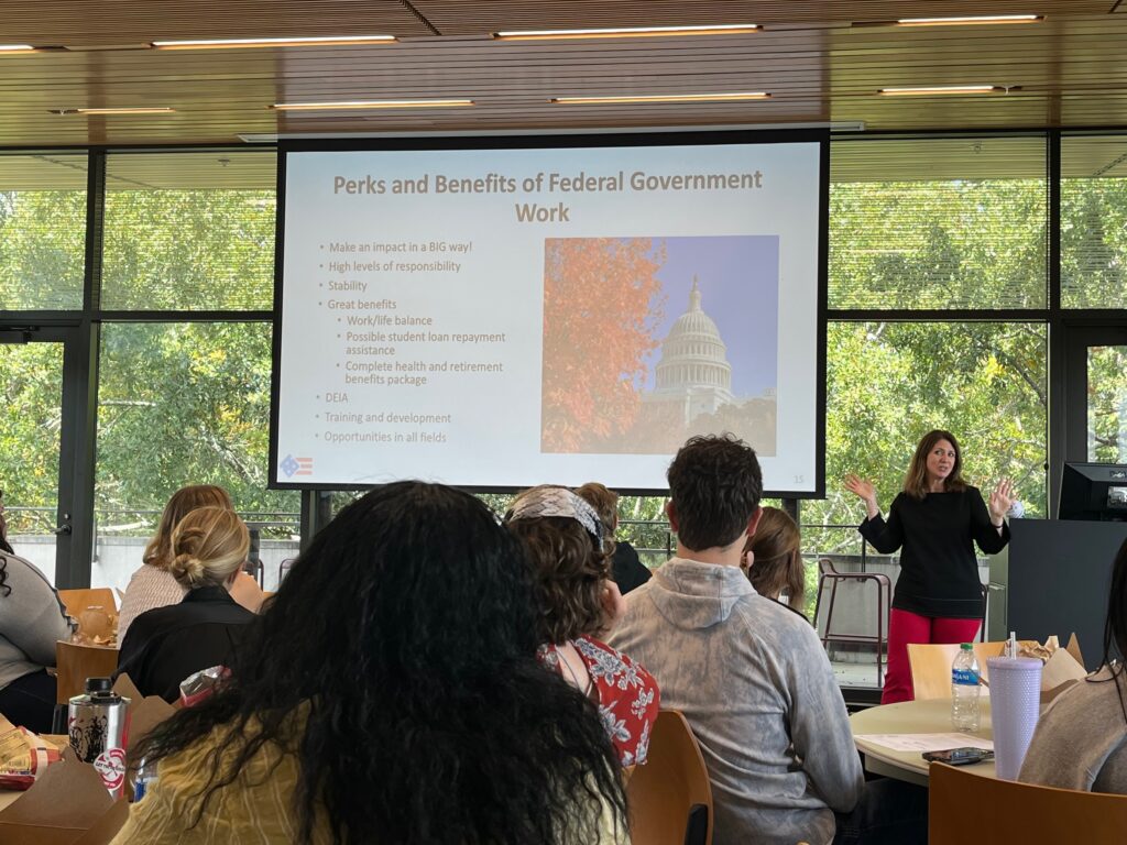 Senior Vice President of Programs Michelle Amante at our 2024 Public Service Roadshow.